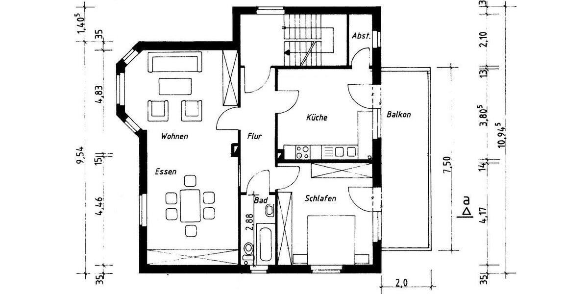 Maisonettenwohnung Herford Falkendiek - 5 Zimmer, 120 m&sup2;, 1.060&euro; | Angebot:26620863
