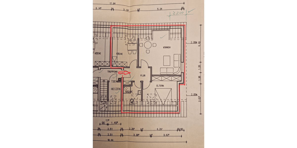 Etagenwohnung Bad Salzuflen Innenstadt - 2 Zimmer, 56 m&sup2;, 525&euro; | Angebot:26751389