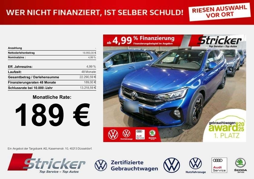 VW Taigo 15.456 km 18.949 &euro; Detmold 32760