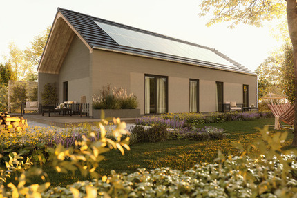 Moderner Bungalow mit überdachter Terrasse. 3 zimmer