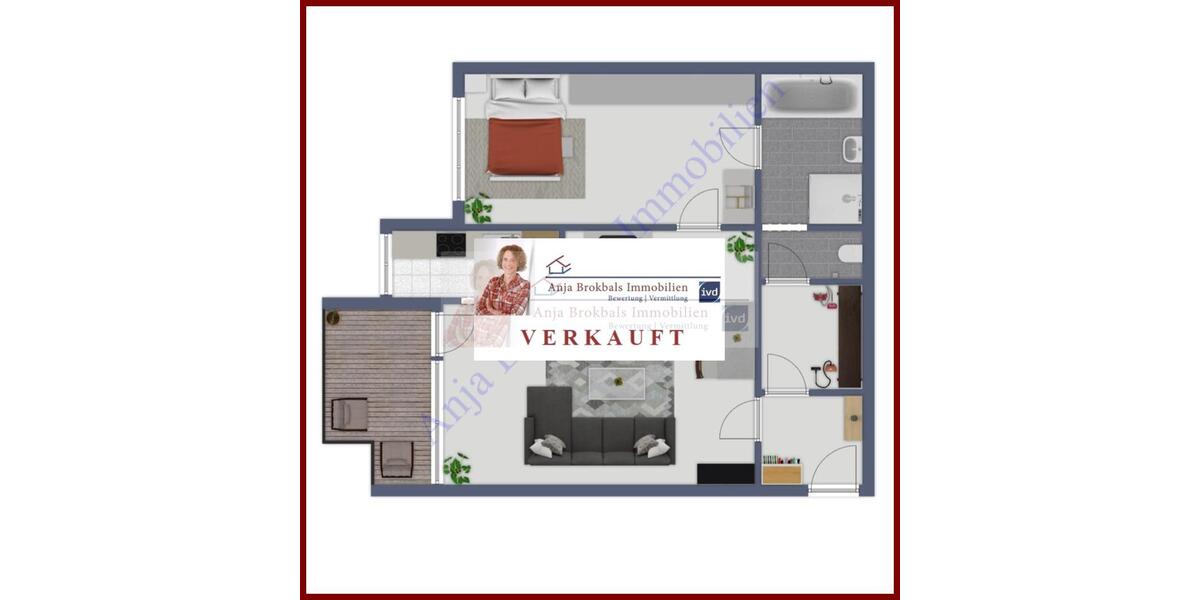 Gütersloh_bevorzugte Wohnlage Nähe Stadtpark_Loggia_ Garagenstellplatz - für Käufer provisionsfrei 2 zimmer