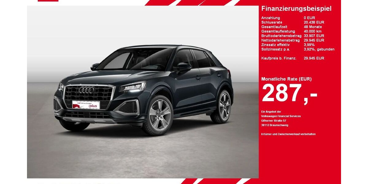 Audi Q2 9.732 km 29.945 &euro; Gütersloh 33330