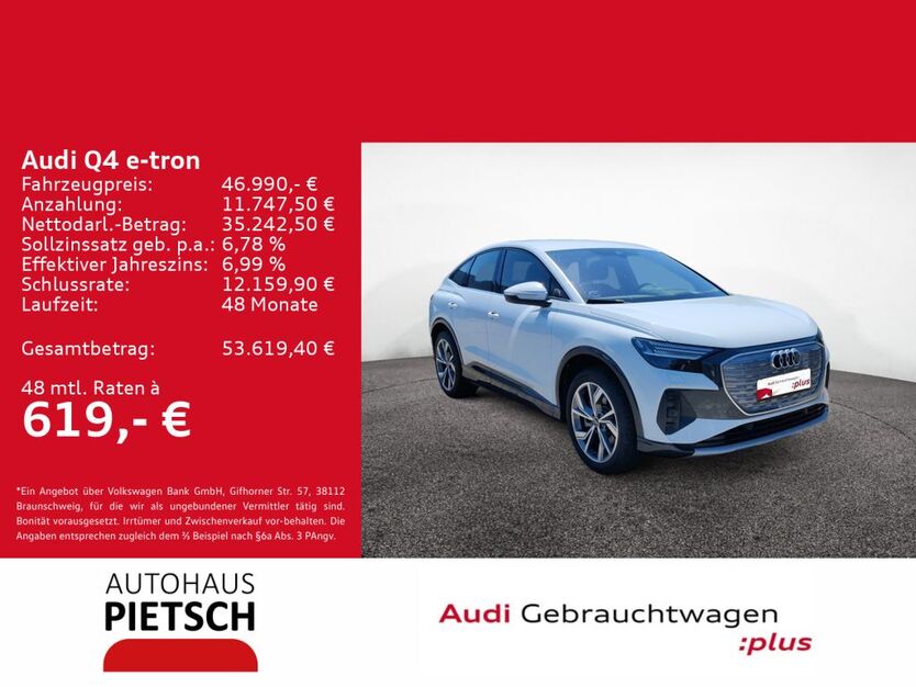 Audi Q4 e-tron 13.020 km 44.450 € Bünde 32257