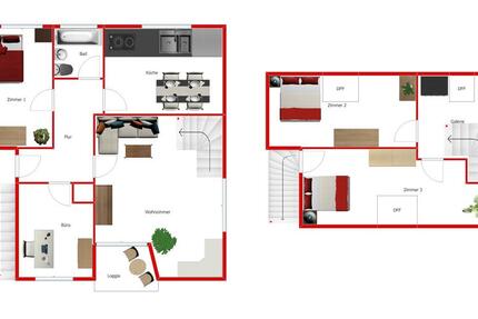 Großzügige 5-Zimmer-Wohnung auf zwei Etagen! 5 zimmer