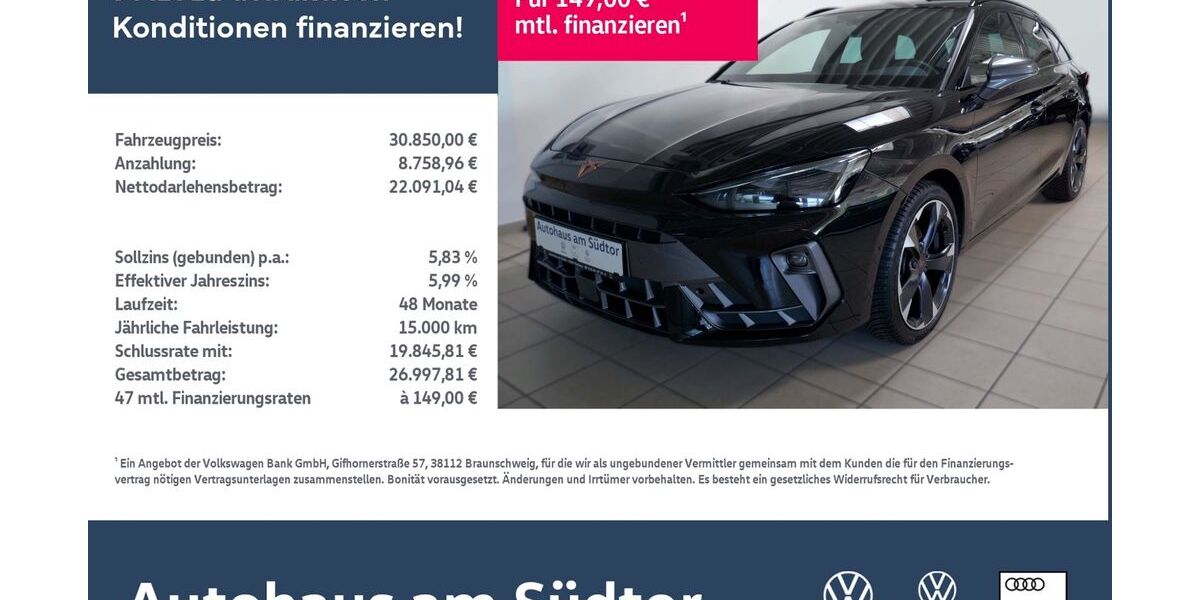 Cupra Leon 19.545 km 29.850 &euro; Rietberg 33397