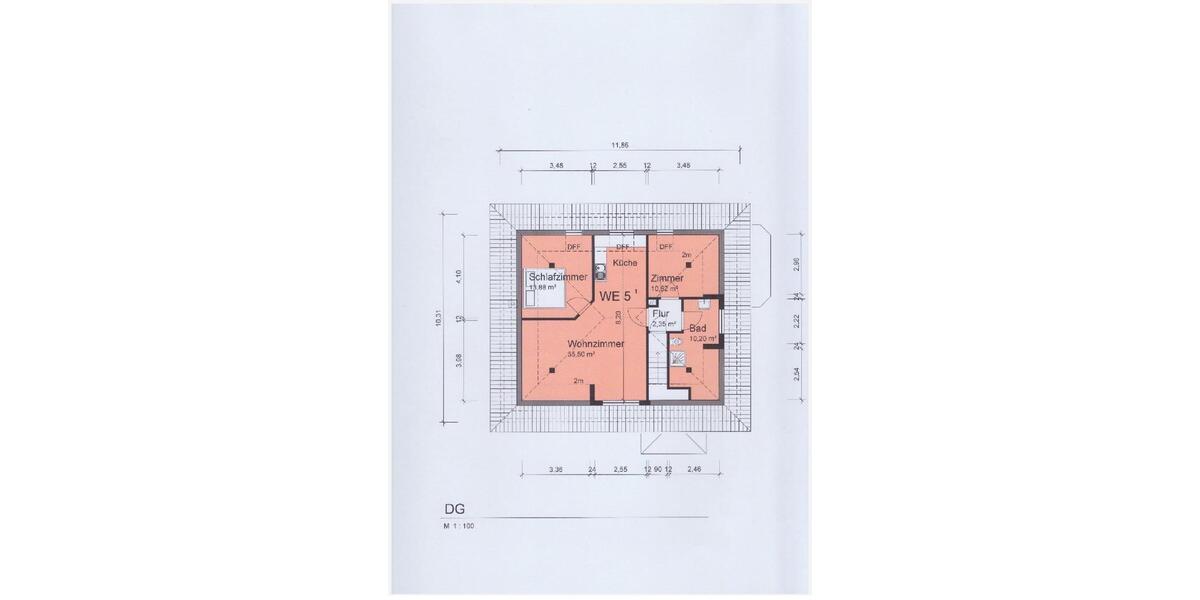 Dachgeschoßwohnung Löhne - 2 Zimmer, 56 m&sup2;, 420&euro; | Angebot:26491262