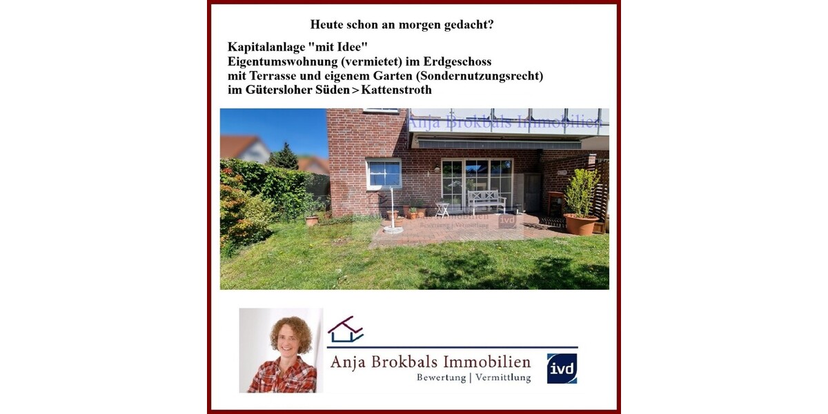 Kapitalanlage mit Plan: ETW im EG mit Garten - heute an morgen gedacht!- provisionsfrei für Käufer - 3- Gütersloh Kattenstroth | Angebot:26517483