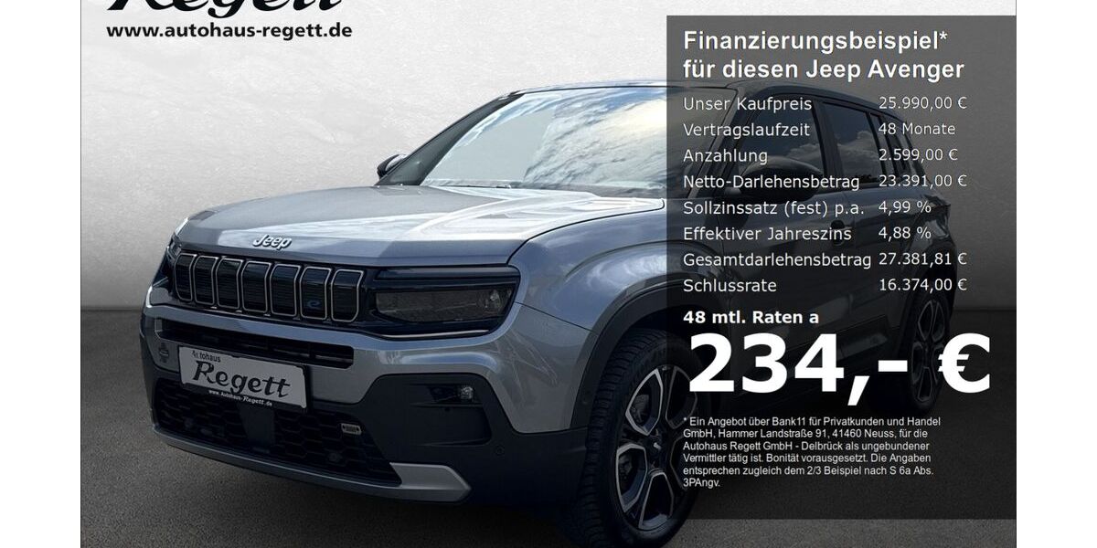 Jeep Avenger 22.550 km 25.990 &euro; Delbrück-Westenholz 33129