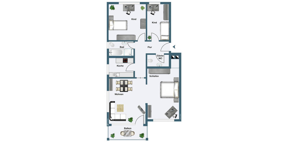 Etagenwohnung Halle (Westf.) Halle - 3 Zimmer, 88 m&sup2;, 179.000&euro; | Angebot:26470864