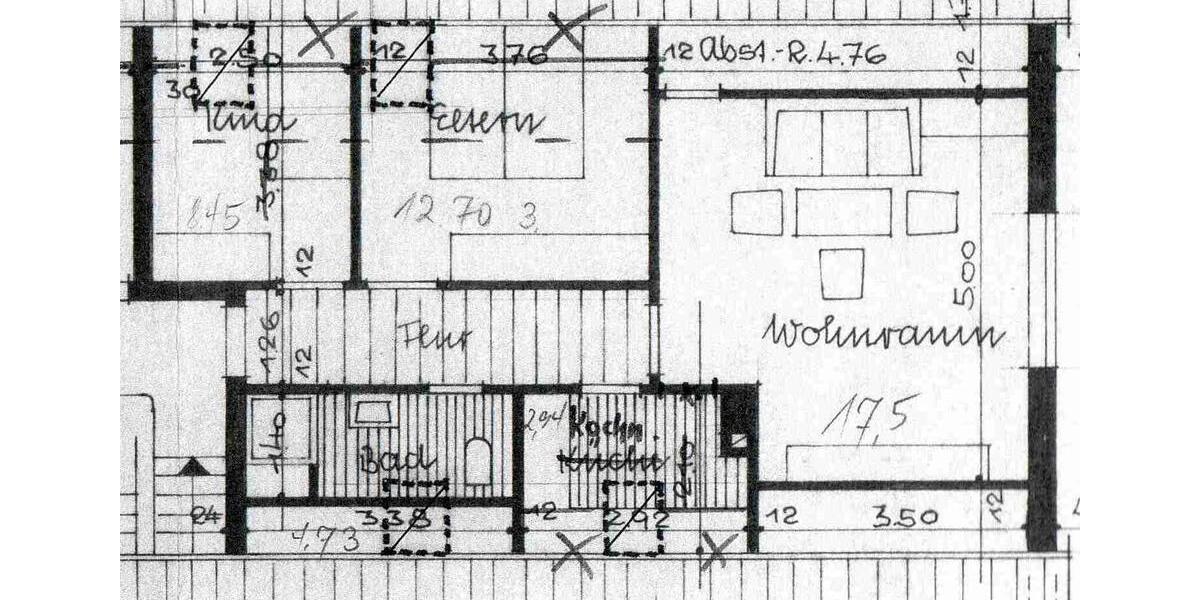 Dachgeschoßwohnung Versmold - 4 Zimmer, 62 m&sup2;, 335&euro; | Angebot:26413928