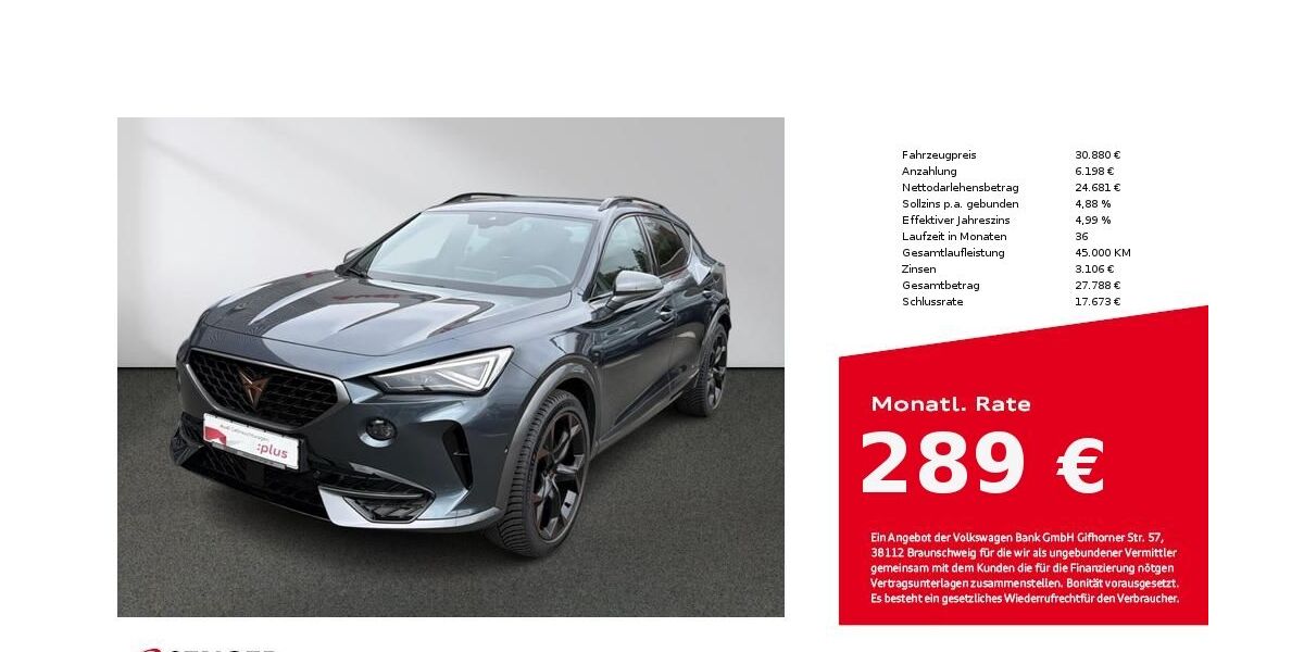 Cupra Formentor 57.260 km 29.880 &euro; Bielefeld 33609
