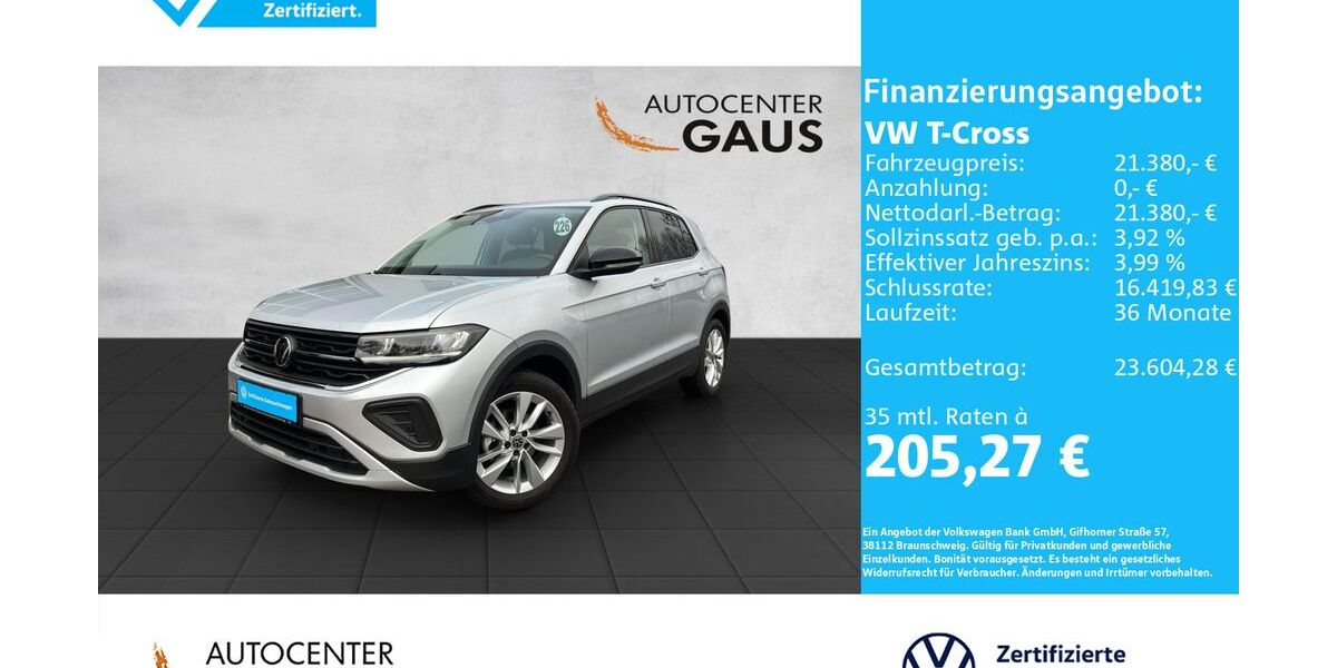 VW T-Cross 23.077 km 21.380 € Bielefeld 33699