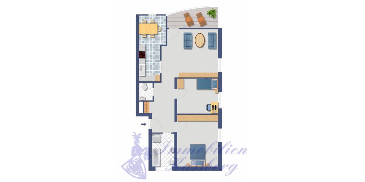 Etagenwohnung Detmold Heidenoldendorf - 3 Zimmer, 86 m&sup2;, 174.000&euro; | Angebot:25779147