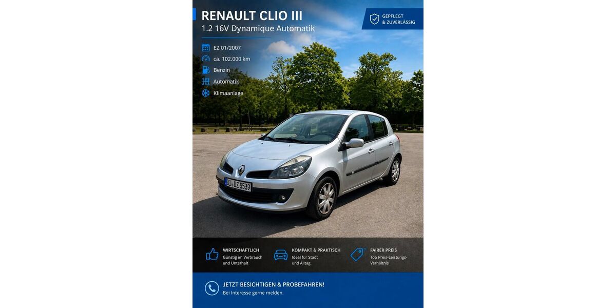 Renault Clio 102.000 km 3.800 &euro; Bielefeld 33605
