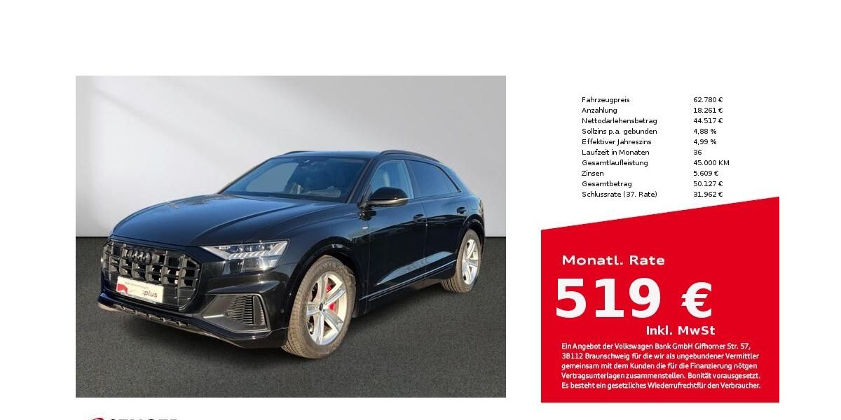 Audi Q8 70.393 km 59.880 &euro; Bielefeld 33609
