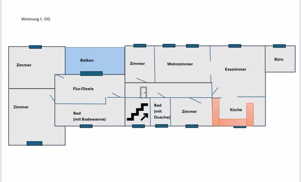 Mietwohnung 1.OG Knetterheide Werl-Aspe, Bad Salzuflen 6 zimmer