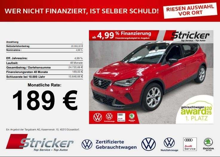 Seat Arona 19.331 km 20.949 € Detmold 32760