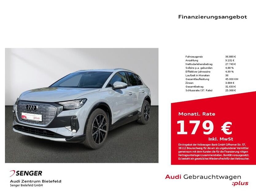 Audi Q4 e-tron 29.406 km 35.880 € Bielefeld 33609