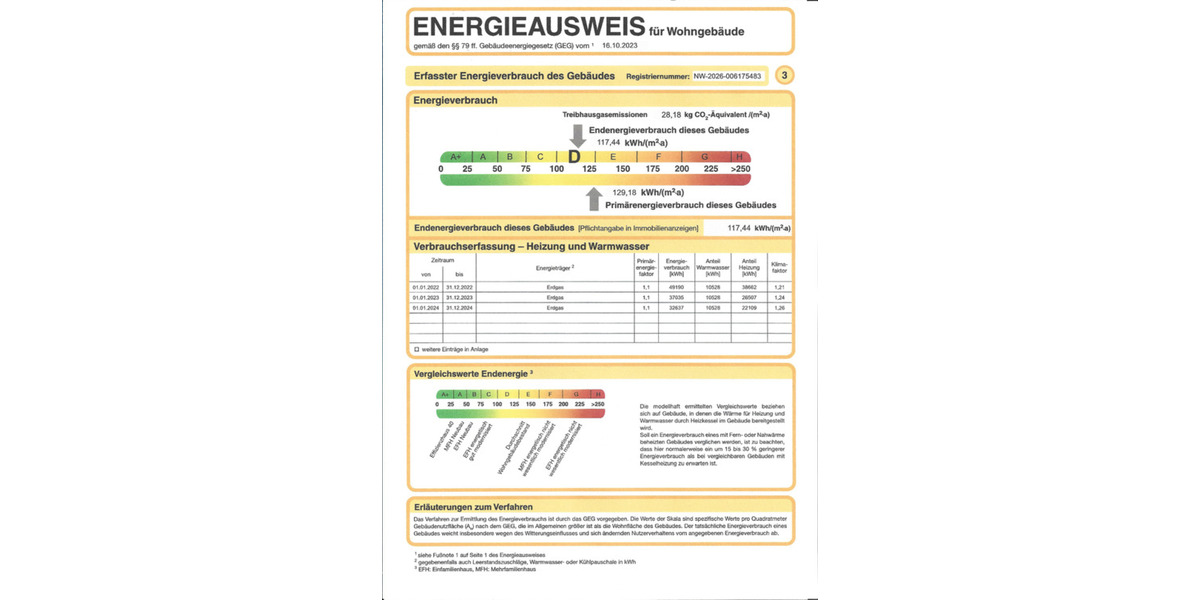 Etagenwohnung Lemgo - 4 Zimmer, 116 m&sup2;, 1.220&euro; | Angebot:25791787