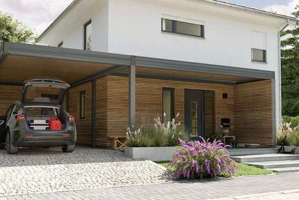 Das Stadthaus mit Carport und Anbau. 5 zimmer