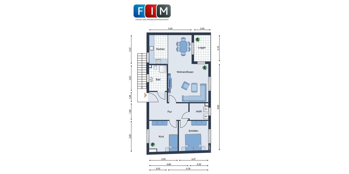 Etagenwohnung Melle - 3 Zimmer, 87 m&sup2;, 1.040&euro; | Angebot:26691306