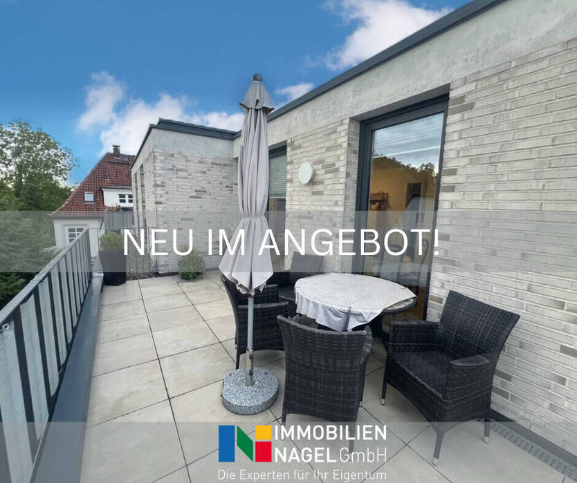 Exklusives Wohnen mit großer Dachterrasse in top Lage!