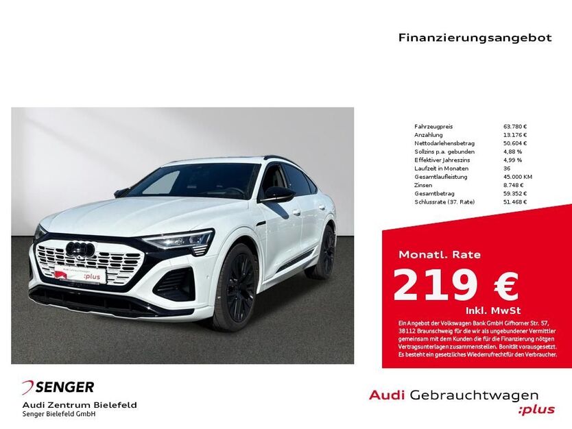 Audi Q8 e-tron 20.375 km 61.880 € Bielefeld 33609