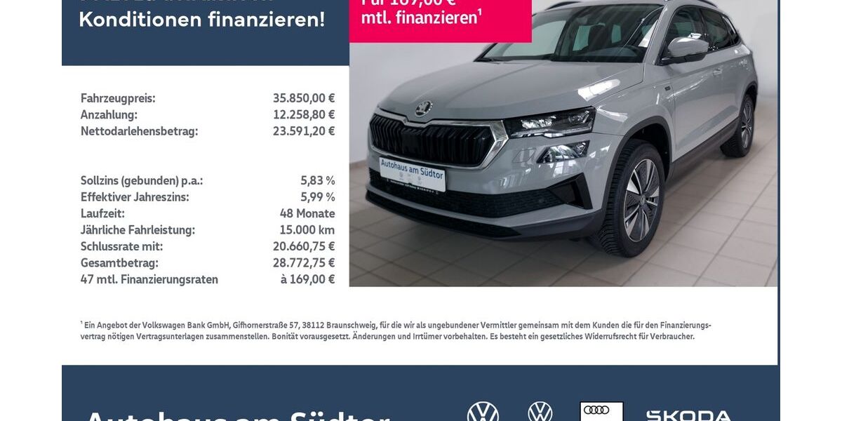 Skoda Karoq 19.683 km 35.850 &euro; Rietberg 33397