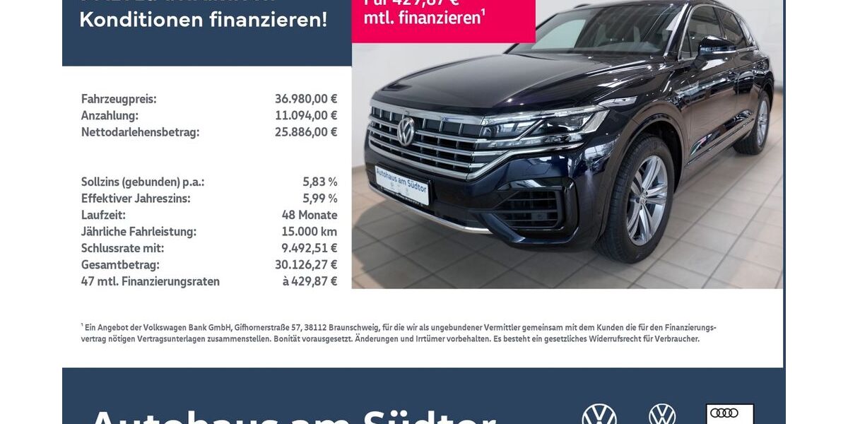 VW Touareg 146.322 km 36.980 &euro; Rietberg 33397