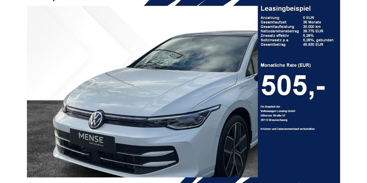 VW Golf 9.900 km 38.895 &euro; Gütersloh 33334