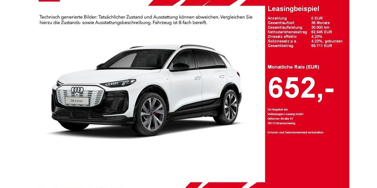 Audi Q6 e-tron 11.478 km 62.945 &euro; Gütersloh 33334
