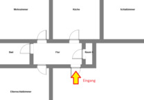 3 Zimmer Wohnung zu Sofort
