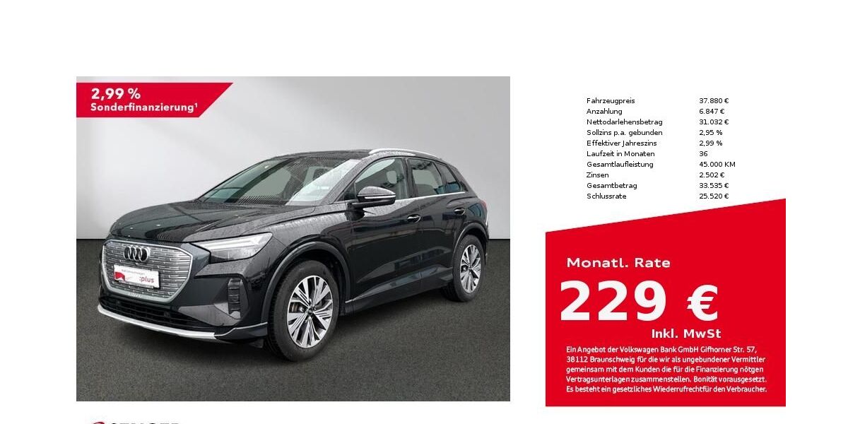 Audi Q4 e-tron 41.135 km 35.880 &euro; Bielefeld 33609