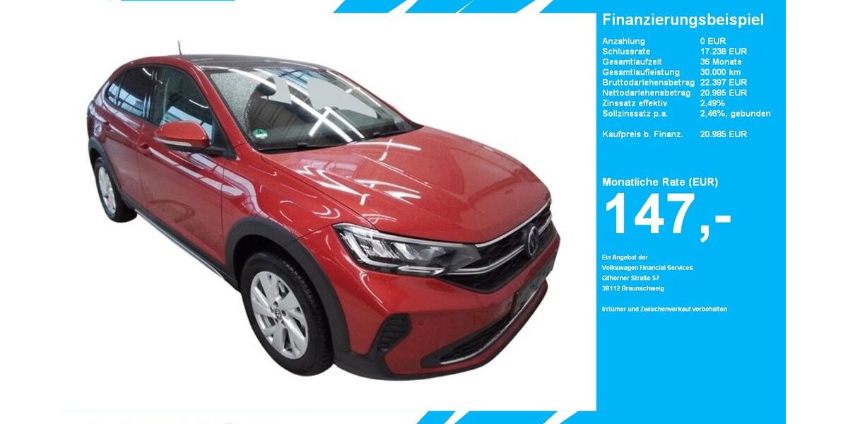 VW Taigo 5.556 km 20.985 &euro; Gütersloh 33334