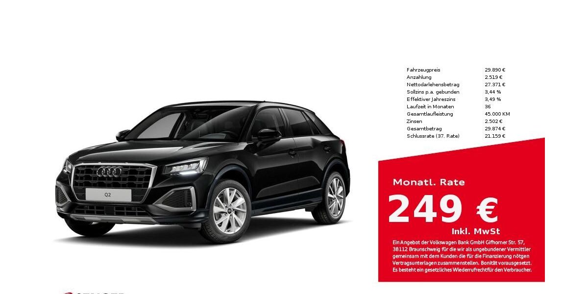 Audi Q2 15.817 km 29.890 &euro; Bielefeld 33609