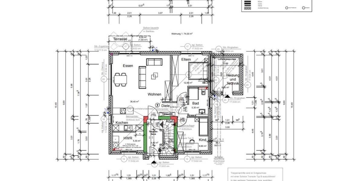 Erdgeschoßwohnung Detmold Hiddesen - 3 Zimmer, 74 m&sup2;, 269.000&euro; | Angebot:26102299