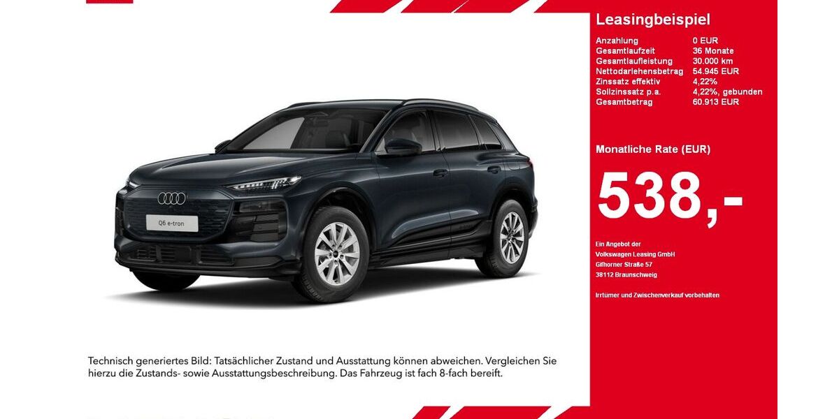 Audi Q6 e-tron 20.924 km 54.945 &euro; Gütersloh 33330