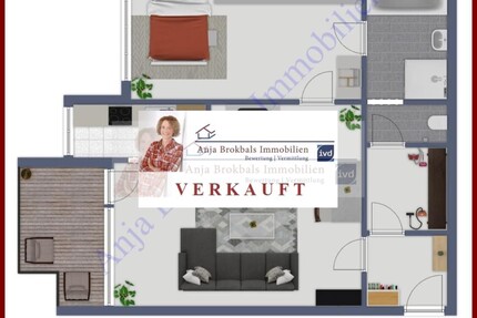 Gütersloh_bevorzugte Wohnlage Nähe Stadtpark_Loggia_ Garagenstellplatz - für Käufer provisionsfrei - Wohnung Gütersloh Kattenstroth | Angebot:16242386