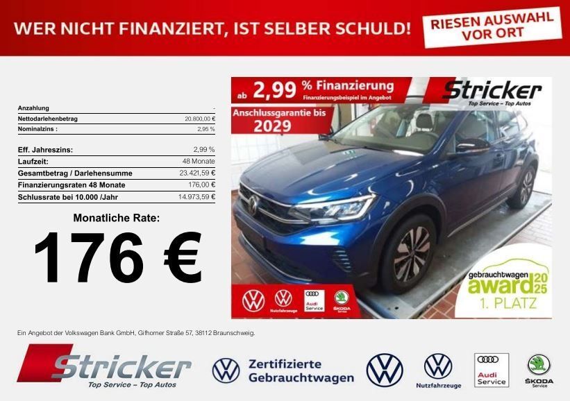 VW Taigo 5.186 km 20.799 € Detmold 32760