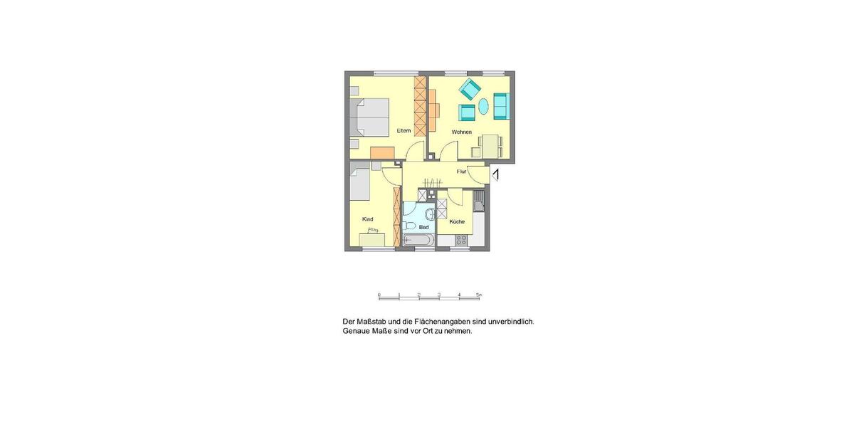 Etagenwohnung Gütersloh Kattenstroth - 3 Zimmer, 58 m&sup2;, 579&euro; | Angebot:26286324