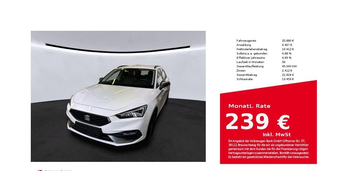 Seat Leon 52.751 km 25.380 &euro; Bielefeld 33609