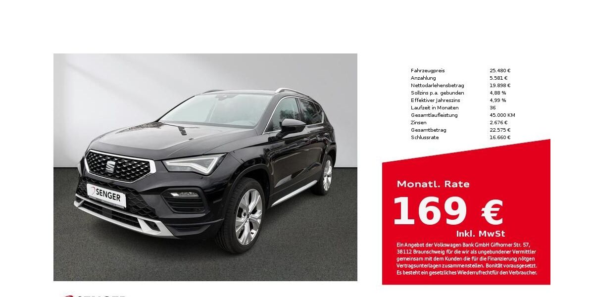 Seat Ateca 72.593 km 25.480 &euro; Bielefeld 33609