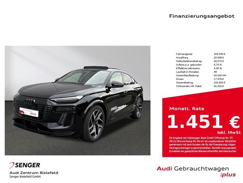 Audi Q6 e-tron 6.000 km 87.890 € Bielefeld 33609