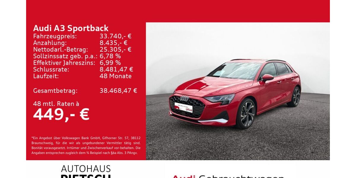 Audi A3 5.794 km 33.740 &euro; Bünde 32257