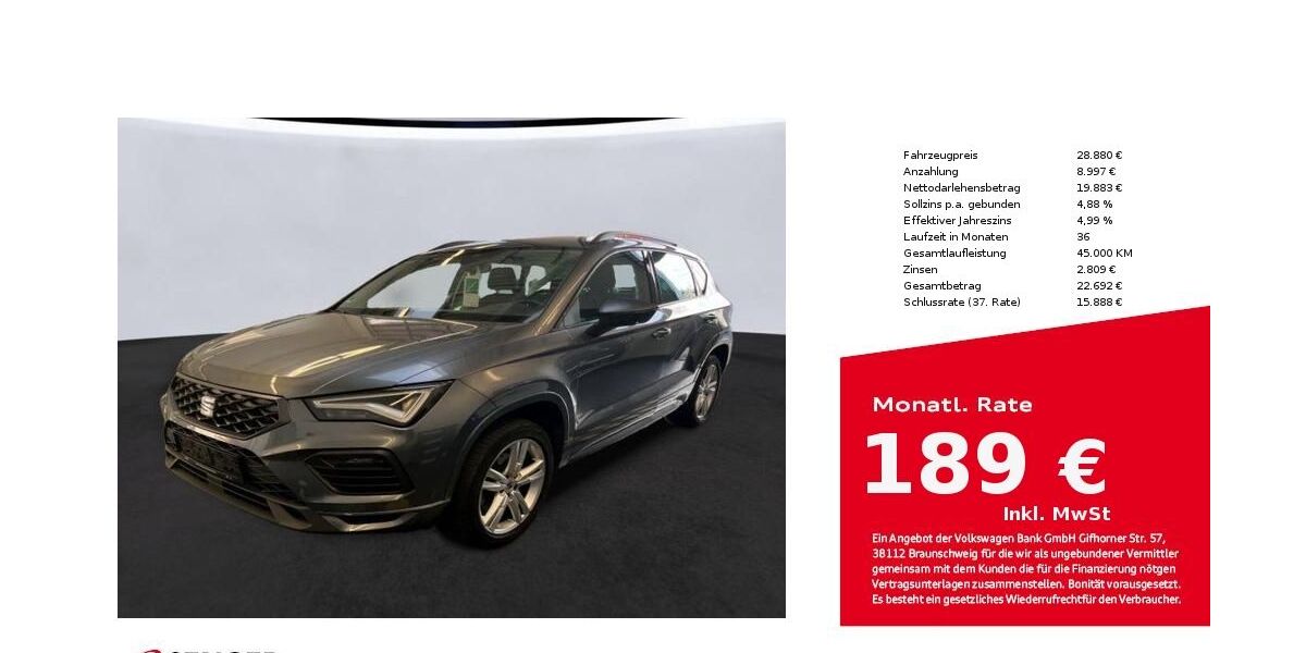 Seat Ateca 39.640 km 28.880 &euro; Bielefeld 33609