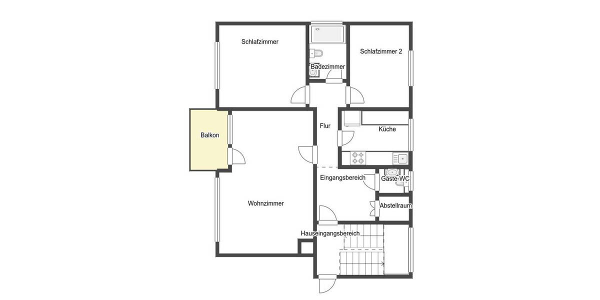 Etagenwohnung Detmold Hakedahl - 3 Zimmer, 70 m&sup2;, 107.500&euro; | Angebot:26820482