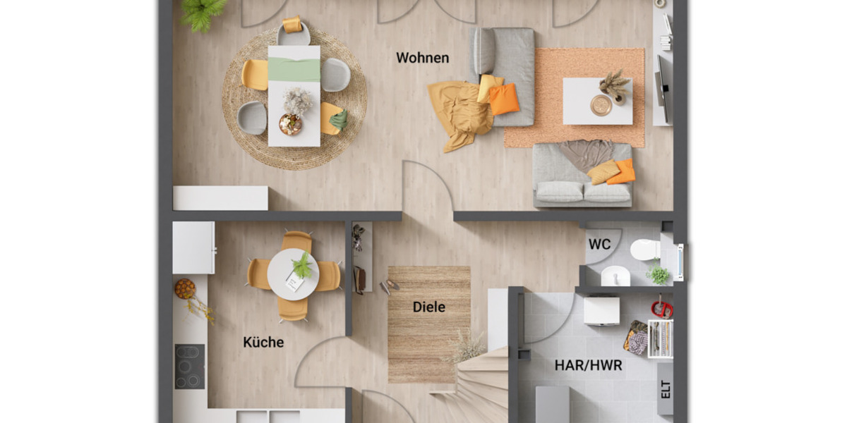 Einfamilienhaus Augustdorf - 5 Zimmer, 110 m&sup2;, 348.450&euro; | Angebot:25940656