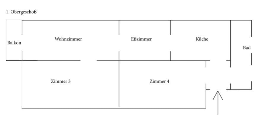 Etagenwohnung Bielefeld Schildesche - 4 Zimmer, 81 m&sup2;, 900&euro; | Angebot:26097249