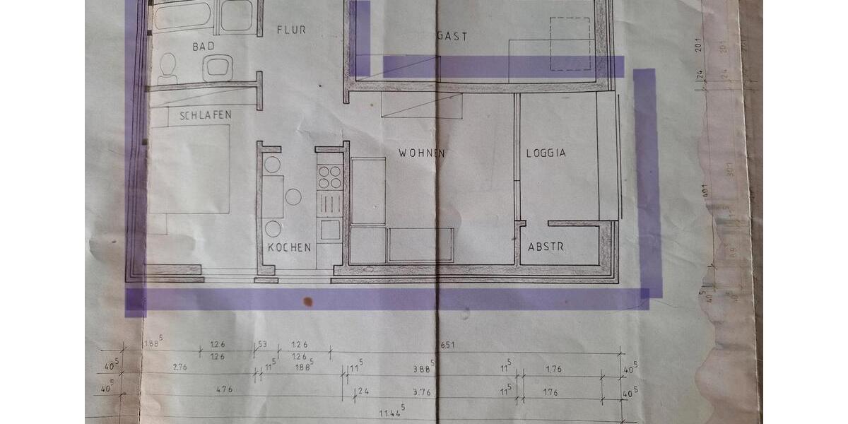 Dachgeschoßwohnung Bad Oeynhausen Rehme - 2 Zimmer, 50 m&sup2;, 105.000&euro; | Angebot:26507289