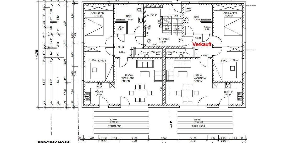 Etagenwohnung Bielefeld Gadderbaum - 3 Zimmer, 83 m&sup2;, 399.900&euro; | Angebot:25669110